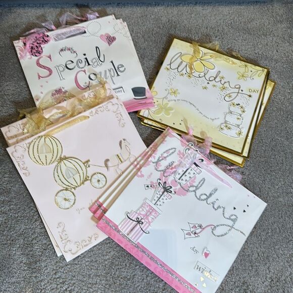 Gorgeous Large Wedding Gift Bags with Card 11.5”x 11.5”x 5.5” (12 Bags) NEW - Picture 3 of 16